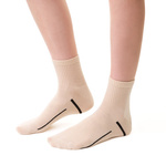 Skarpetki sportowe damskie w paski art. 026 NA193 białe Steven