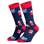 Socken Avangard Bücher Rot