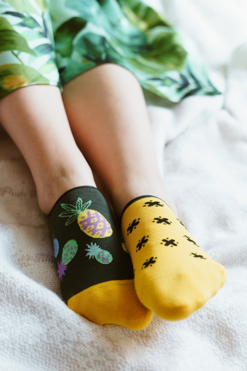 kolorowe stopki Damskie/Męskie ANANAS More Fashion