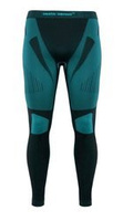Sesto Senso Herren Thermo Leggings – Thermo Active Funktionswäsche, Antiallergisch, Bakteriostatisch, Atmungsaktiv, Nahtlos, Ideal für Wintersport, Radfahren, Laufen, Grün, Hergestellt in Polen