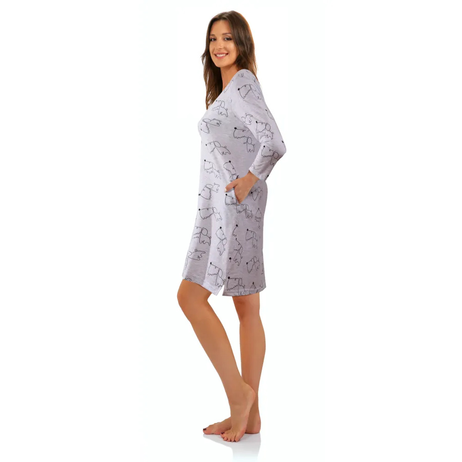 Nachthemd Serie Grau