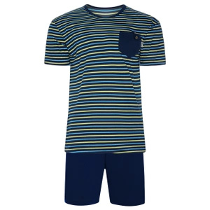 Herren-Pyjama Serie Blau