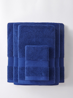 S TOWEL 100*150 LEO NAVY BLUE