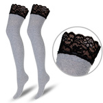 Șosete peste genunchi Seria 085 Gri deschis