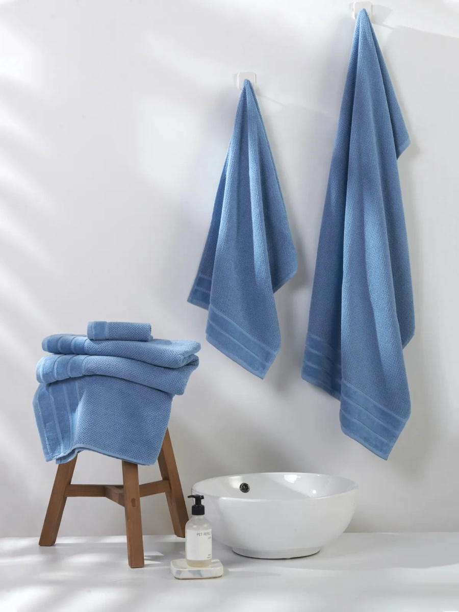 S TOWEL 100*150 LOREN BLUE