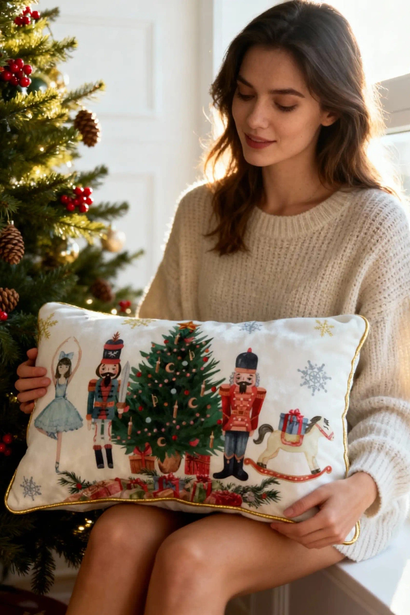 S PILLOWCASE 30*50 CHRISTMAS TIME LED