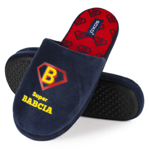 Kapcie dla Babci SOXO Super Babcia w pudełku na prezent