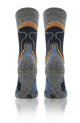 Sesto Senso Trekking Winter Wollsocken – Warme, Atmungsaktive Trekking-Socken mit Verstärkungen, Antibakteriell, Für Herren und Damen, Grau/Mehrfarbig, Ideal für Herbst/Winter Outdoor-Aktivitäten und Sport