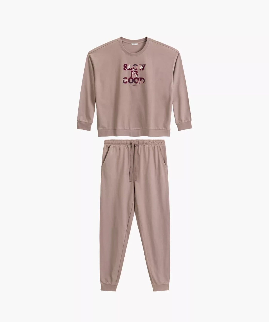 Damenpyjama nlp-499 Beige