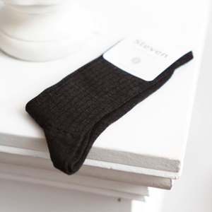 Skarpetki w prążek z wełny merino bezuciskowe art. 130 Steven