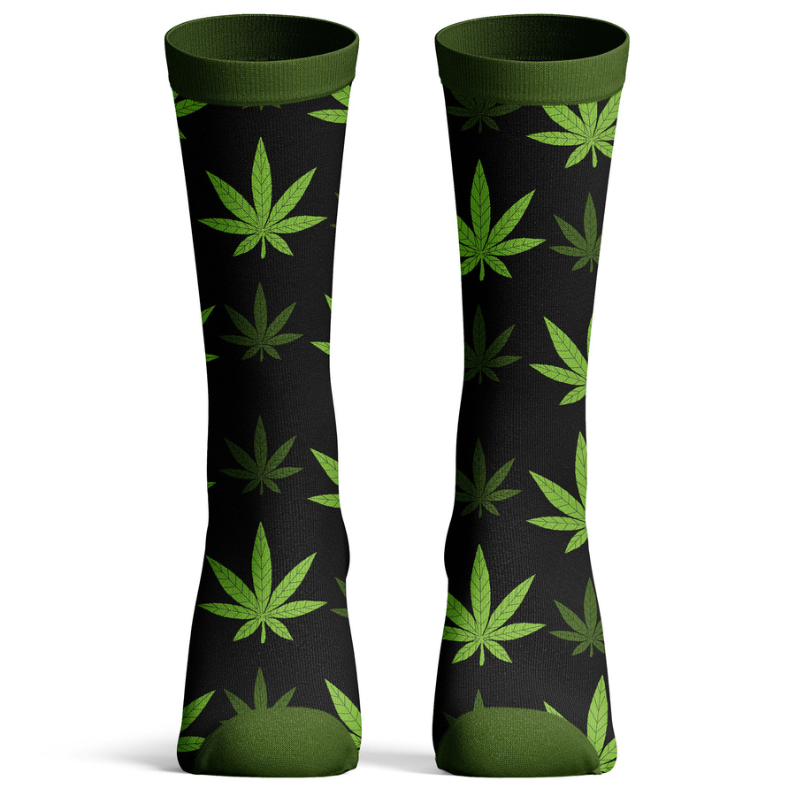 Skarpety Damskie / Męskie w Słoiku na prezent Marihuana