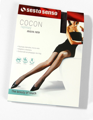 Dresuri tip plasă Micro Rete Cocon Negre