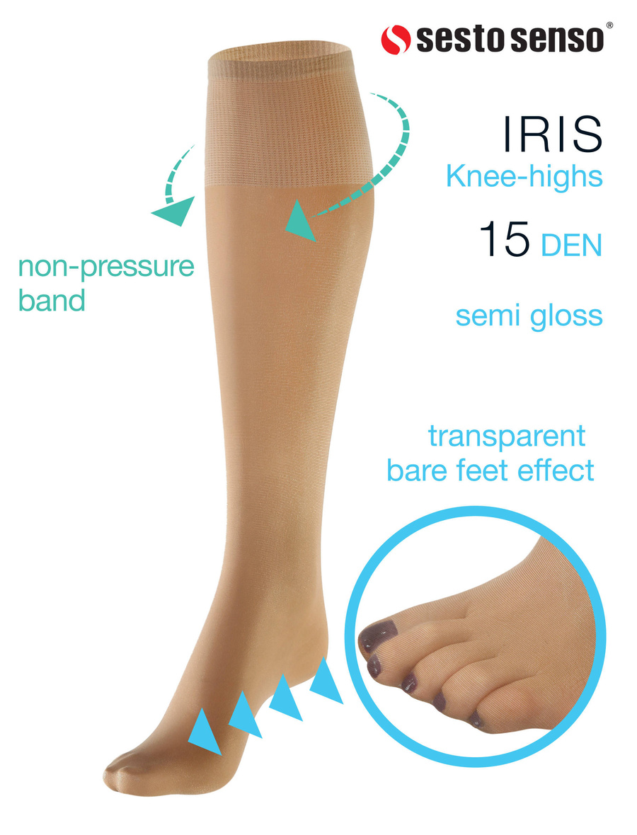 Damen-Kniestrümpfe Iris