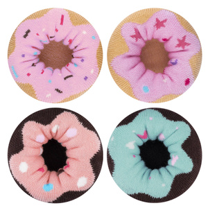 Set mit 2x langen Socken für Frauen SOXO Donuts in einer bunten Schachtel, perfekt als Geschenk