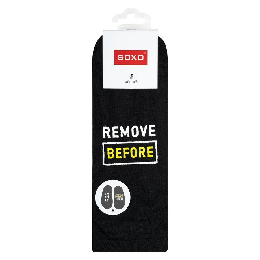 Männer schwarz Soxo Füße mit Aufschrift lustiges Geschenk