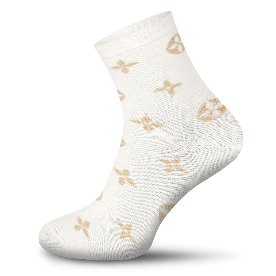 Damen Socken Serie Gemustert 200 Beige