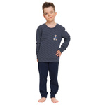Granatowa dziecięca piżama z misiem Doctor Nap