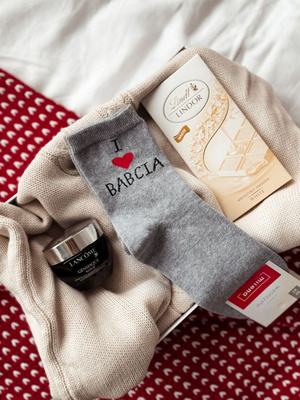 Socken Damen Serie Grau