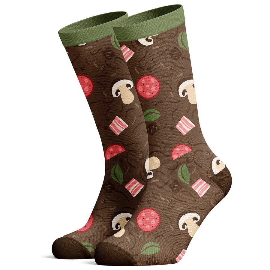 Damen-/Herren-Socken im Geschenkglas Pilzsuppe