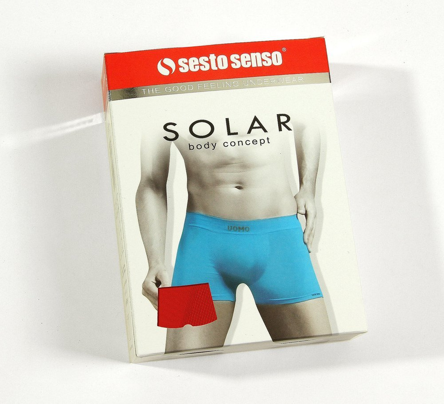 3x Herren nahtlose Sport-Boxershorts SOLAR UOMO Sesto Senso