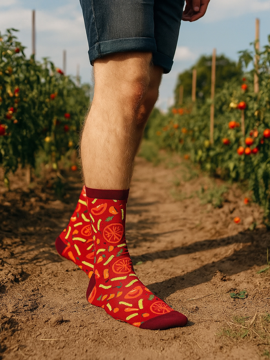 Damen-/Herren-Socken im Geschenkglas Pilzsuppe