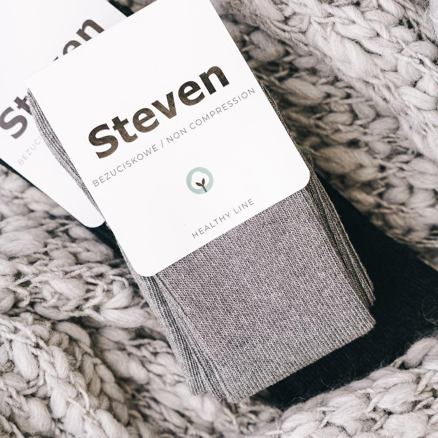 Cotton Non-Pressure Socks Art. 018 Grey Mélange