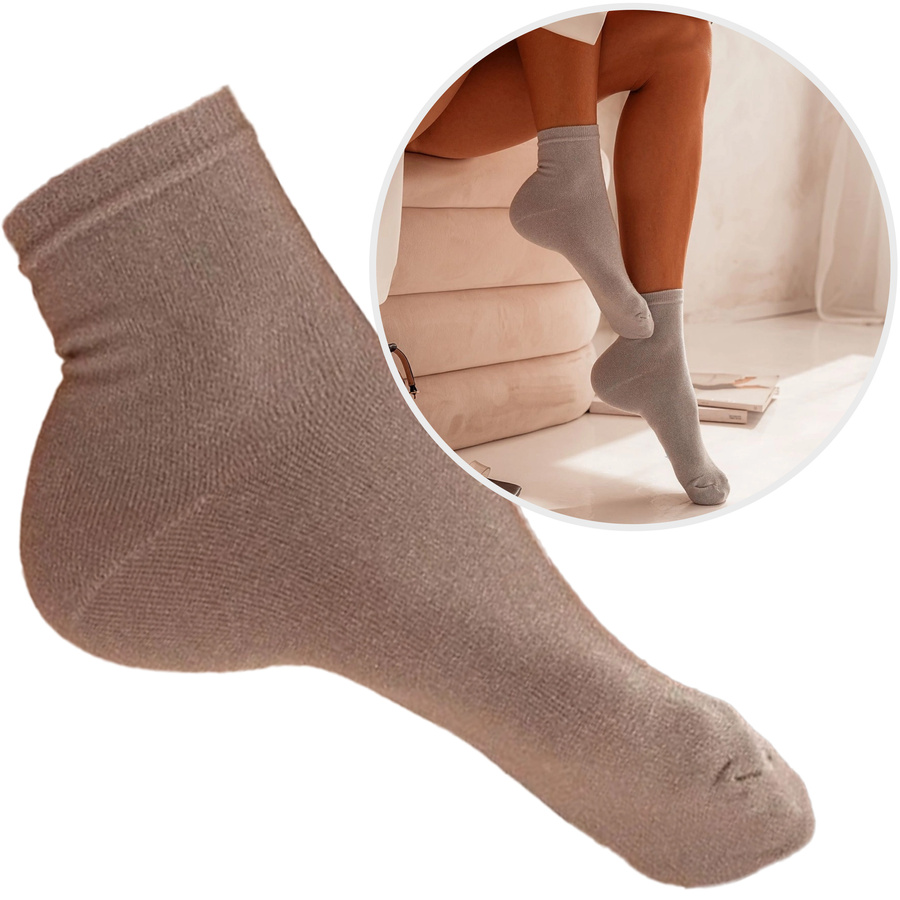 Klassische Socken mit Lurex, Puderrosa, Größe 37-41