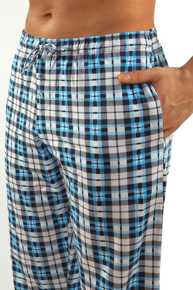 Schlafanzug Herren Serie Blau