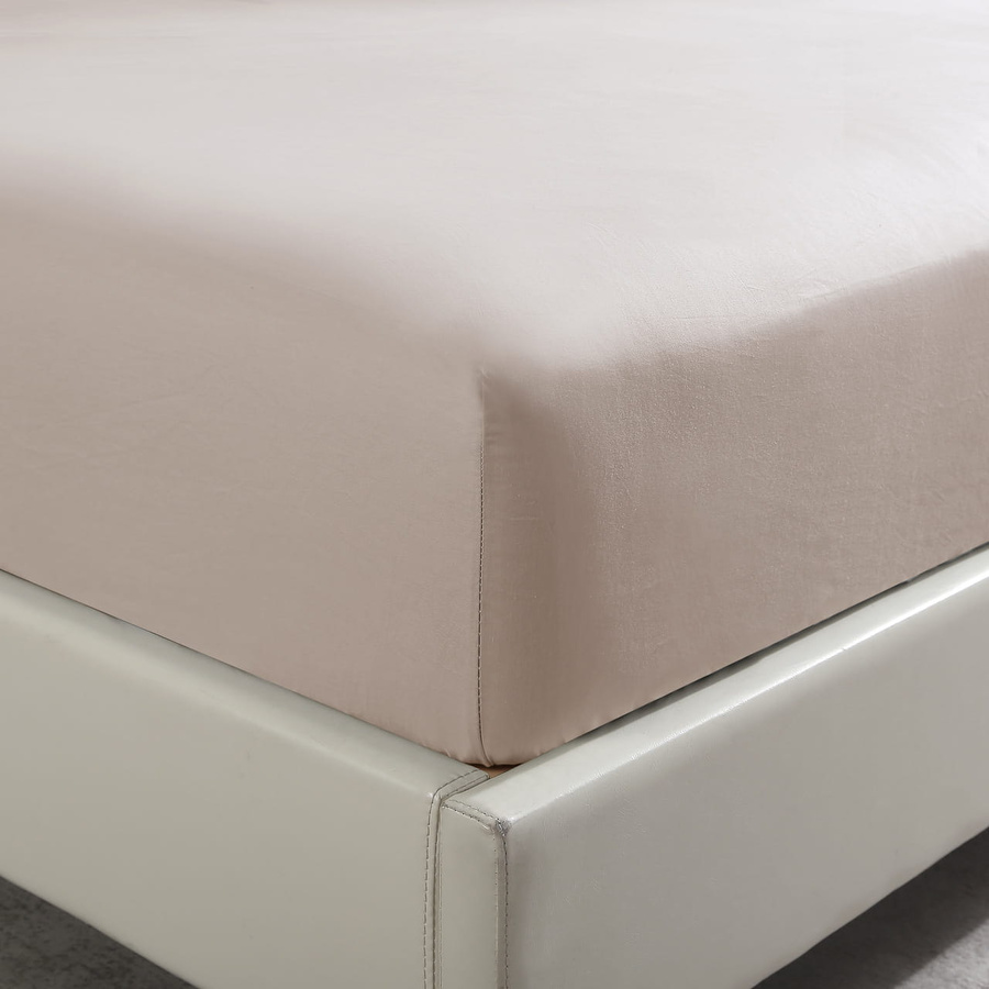 Spannbettlaken Kaschmirfarben Satin