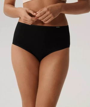 Damen Slips Maxi Serie Schwarz