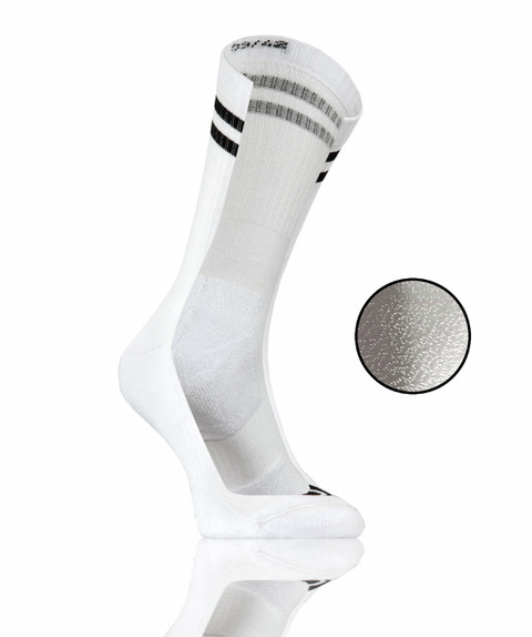 Lange Socken SKB04 Weiß Schwarz