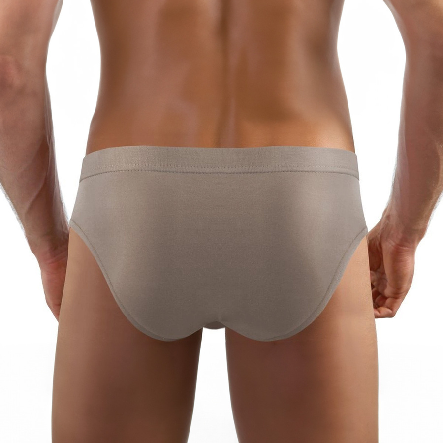 Herrenslips SM01 Dunkelbeige