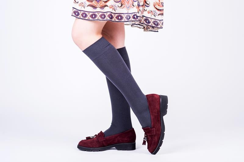 Kniestrümpfe Damen Serie Graue