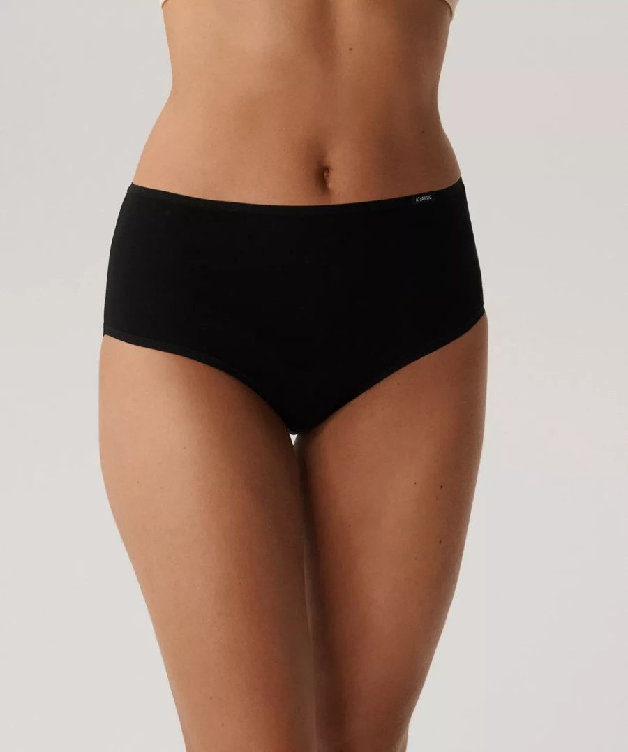 Damen Slips Maxi Serie Schwarz