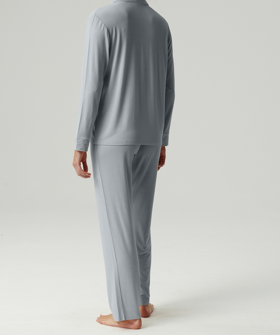 Damenpyjama NLP-495 Blau und Rosa