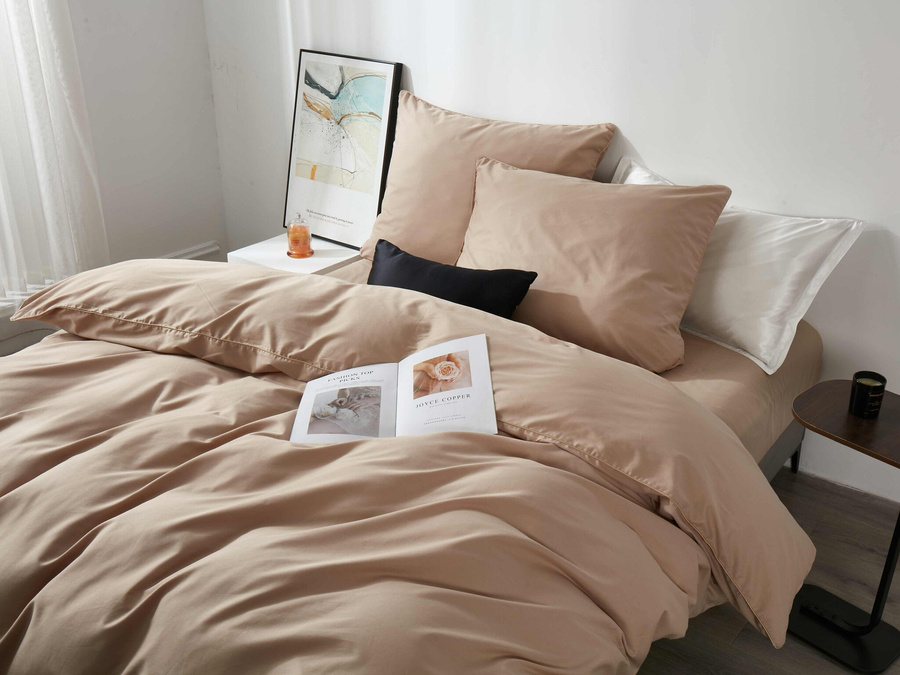 Bettwäsche Queen Premium Beige