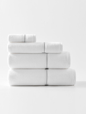 S TOWEL 100*150 LIBRE WHITE+SILVER