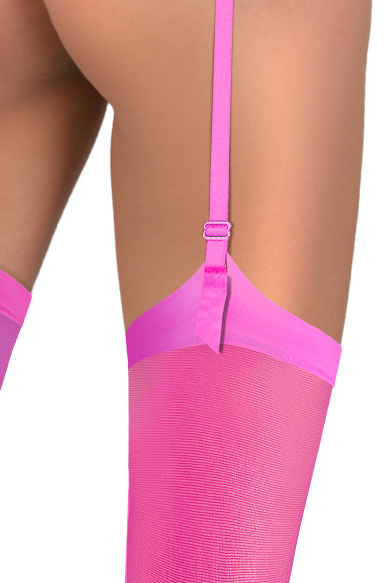 Sesto Senso Damen Pończochy PDP 01 – Elegante Strümpfe zum Halter, Elastisch und Bequem, 89% Polyamid, 11% Elastan, Halbmatte Optik, Ohne Muster, Ideal für Büro und Romantische Anlässe, Rosa, 20 DEN