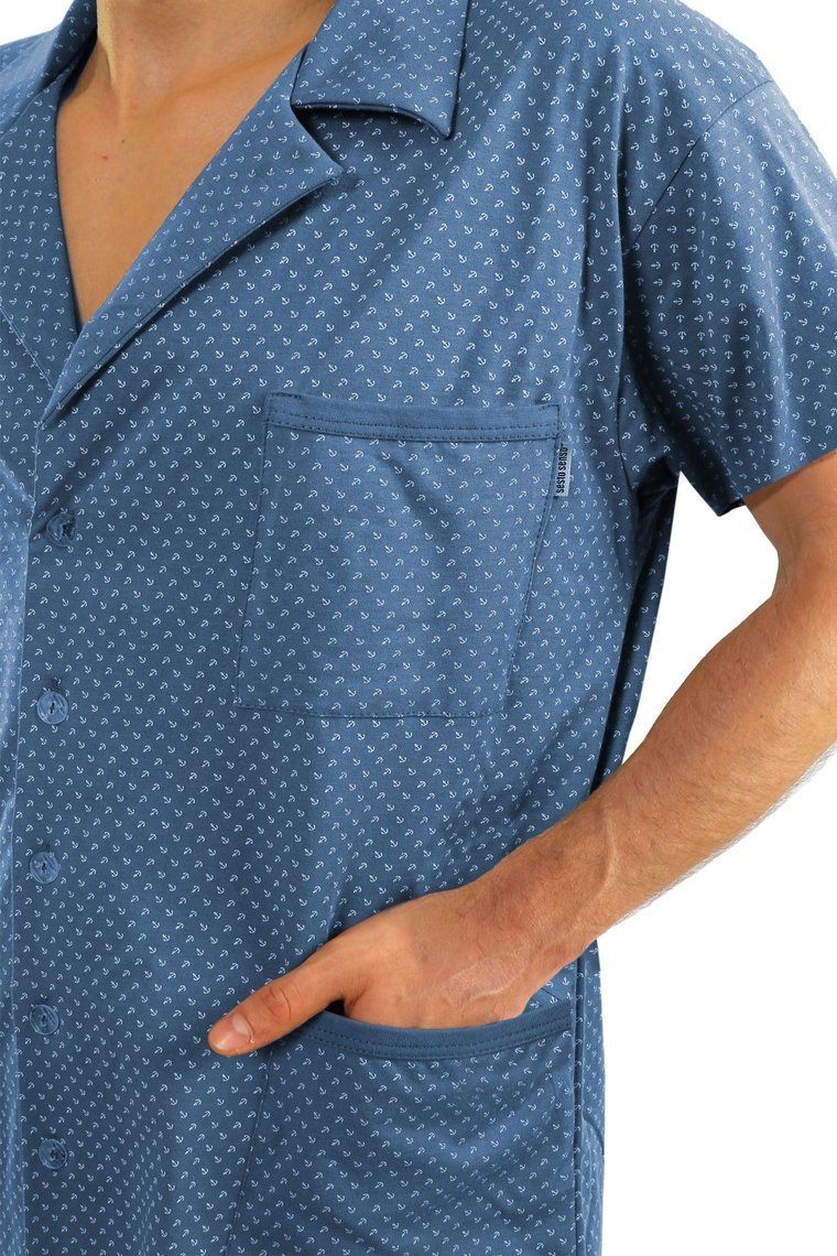 Pijamă bărbătească cu mânecă scurtă Seria Jeans