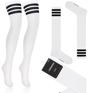 damen Socken aus Baumwolle mit Streifen Intenso