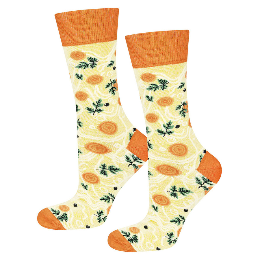 Damskie | Męskie Skarpetki SOXO GOOD STUFF kolorowe chicken soup w puszce na prezent unisex