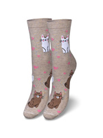 Damen Socken Wzorzyste 200 Beige
