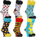 6X Finest farbige Socken als Geschenk von Sesto Senso