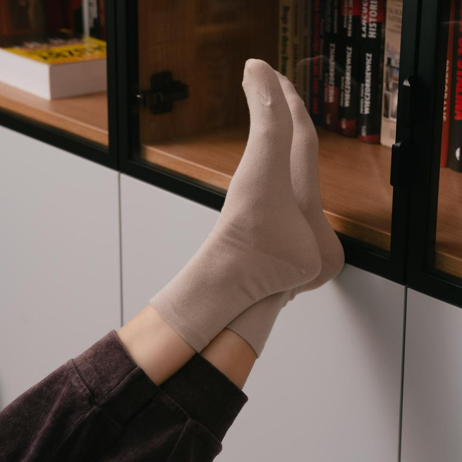 Frauensocken Kunst. 037 beige Steven