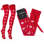 wOMEN'S Weihnachten COTTON Socken mit Schleife Intenso