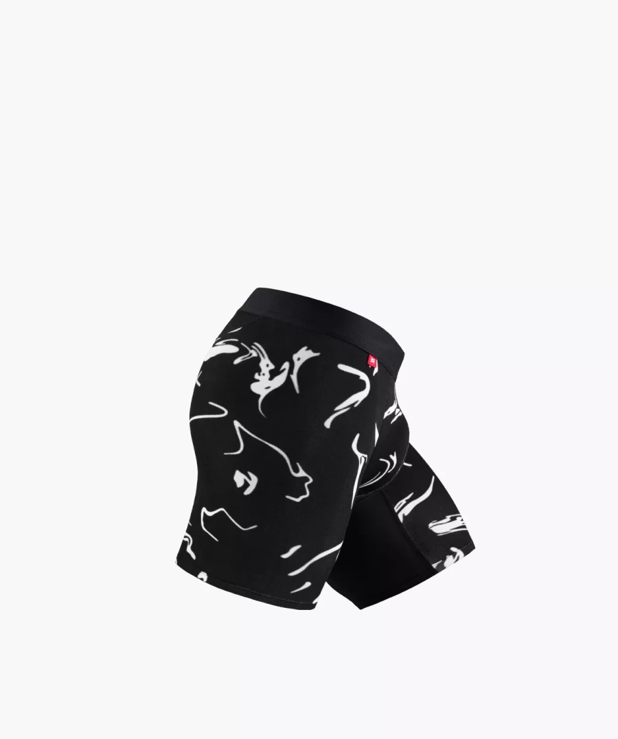 Lange Herren-Boxershorts Mh-1202 Schwarz