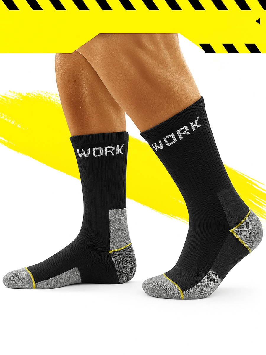 polskie Skarpety Robocze męskie WORK mega mocne