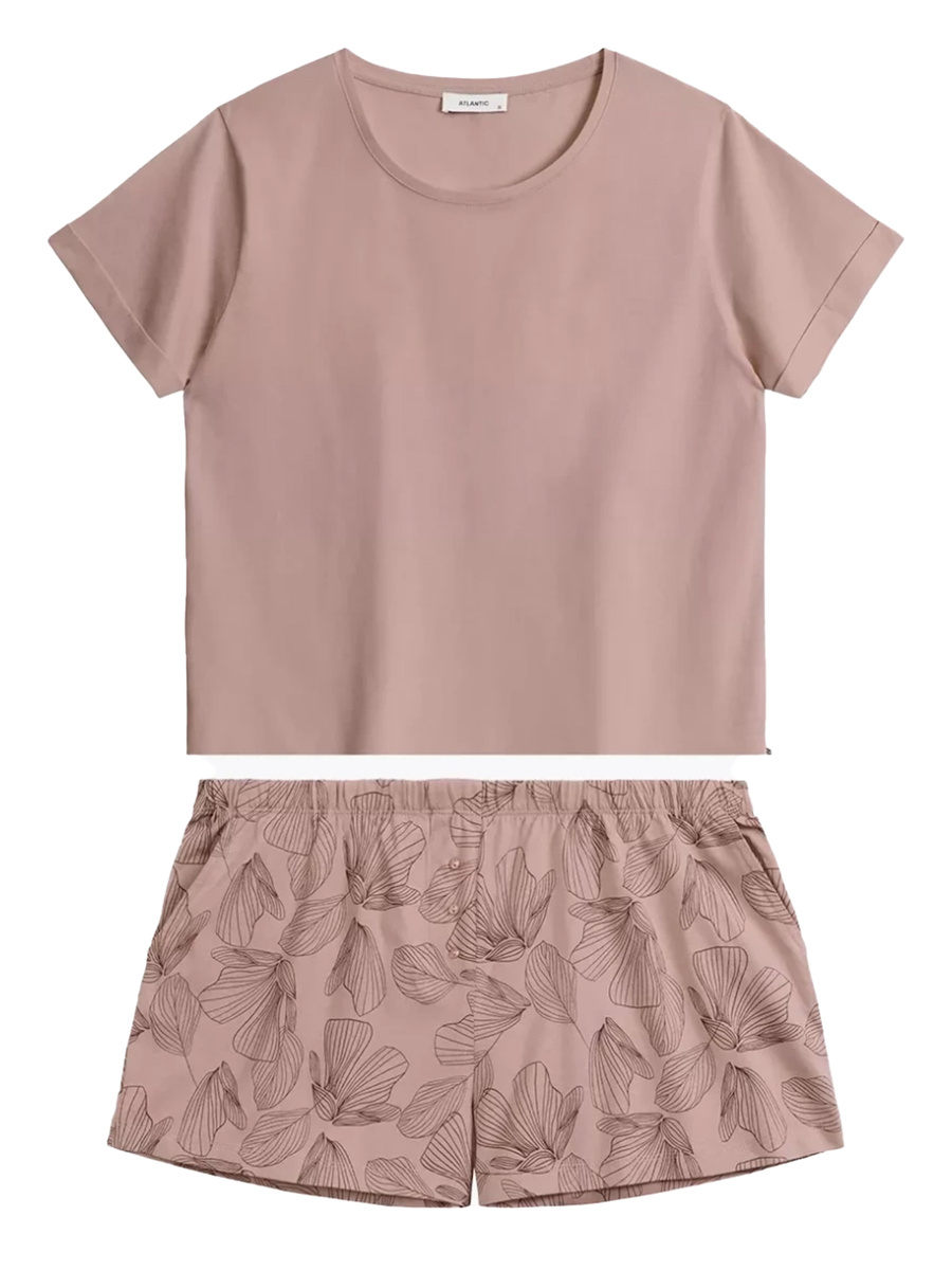 Damenpyjama Nlp-489 Rosa