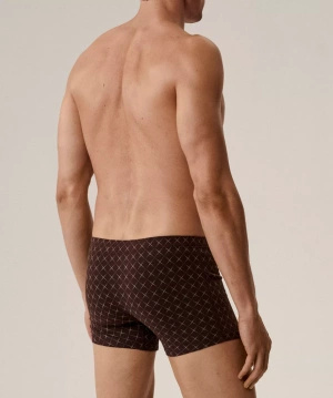 Herren-Boxershorts Serie 3mh-216 Braun/Marineblau