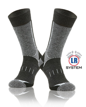 Sesto Senso Trekking Winter Wollsocken – Warme, Atmungsaktive Trekking-Socken mit Verstärkungen, Antibakteriell, Für Herren und Damen, Grau/Mehrfarbig, Ideal für Herbst/Winter Outdoor-Aktivitäten und Sport
